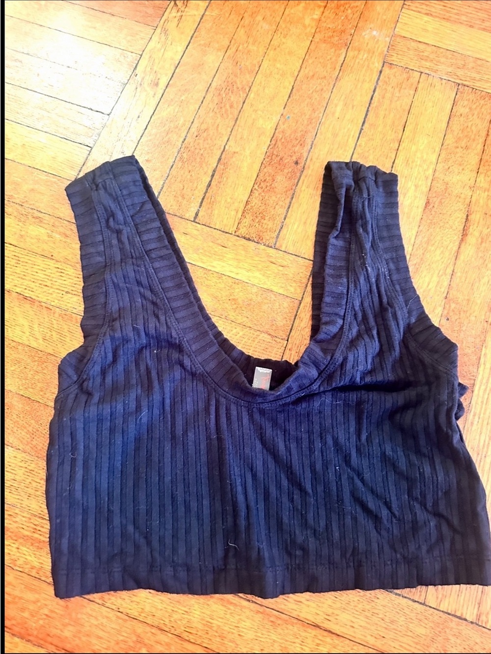 Free people FP movement blissed out brami tank ribbed xs black